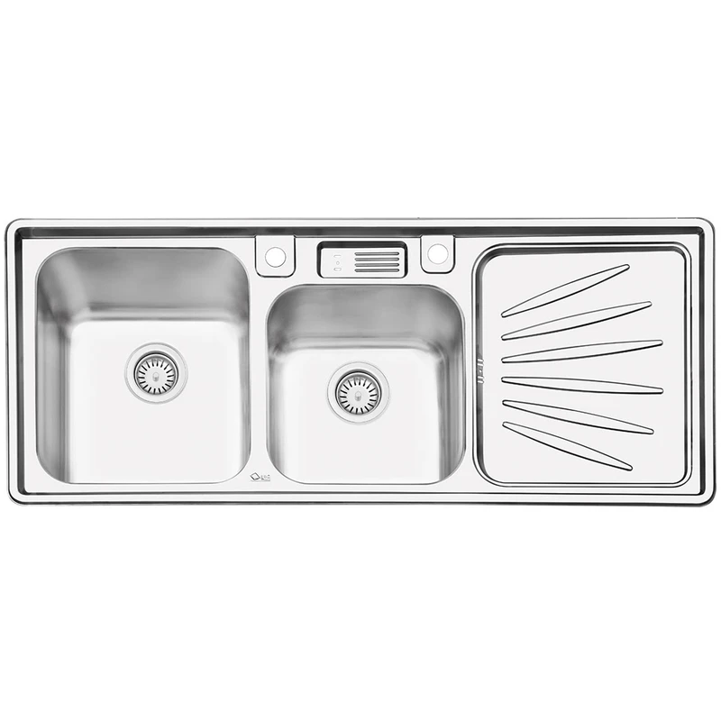 سینک ایلیا استیل مدل 2061L توکار سایز 50 × 120 سانتی متر