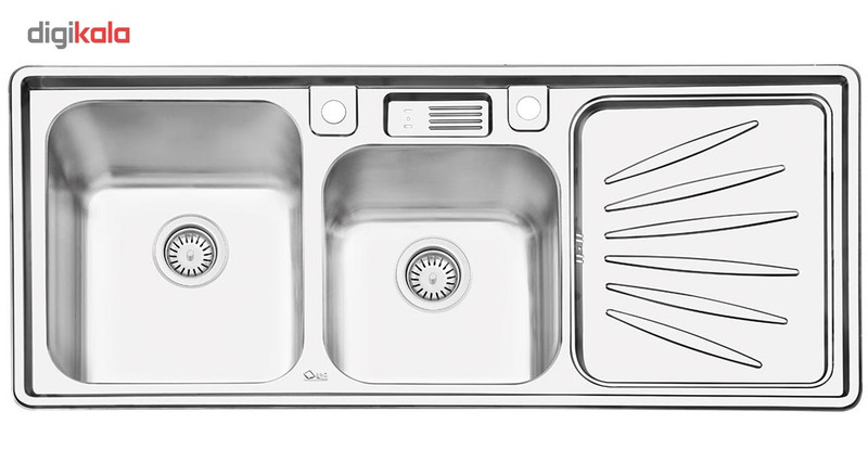 سینک ایلیا استیل مدل 2061L توکار سایز 50 × 120 سانتی متر سینک ایلیا استیل مدل 2061L توکار سایز 50 × 120 سانتی متر