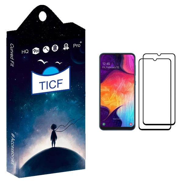 محافظ صفحه نمایش تی ای سی اف مدل +HD مناسب برای گوشی موبایل سامسونگ Galaxy A50 بسته دو عددی