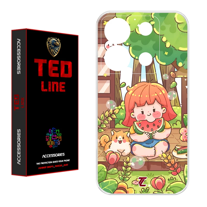 کاور تدلاین طرح دختر هندونه ای کد 1180 مناسب برای گوشی موبایل شیائومی Redmi Note 13 Pro 5G / Poco X6