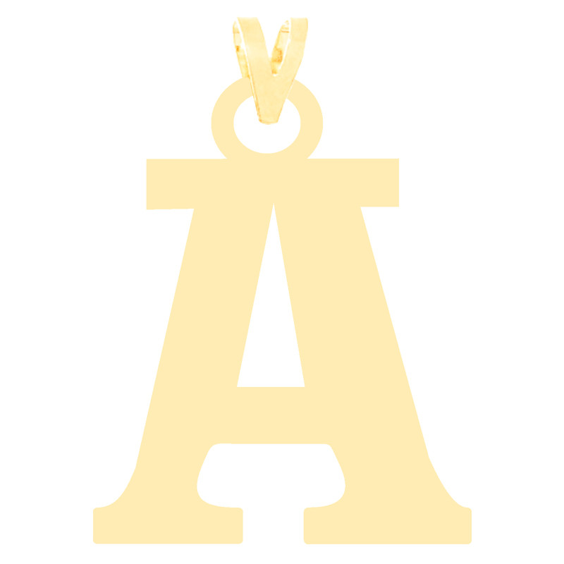 آویز گردنبند طلا 18 عیار زنانه کرابو طرح A مدل Kr3610