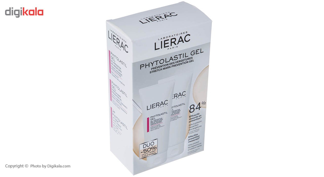 پک ژل رفع ترک پوست لیراک مدل Phytolastil lie-opl1749 بسته 2 عددی