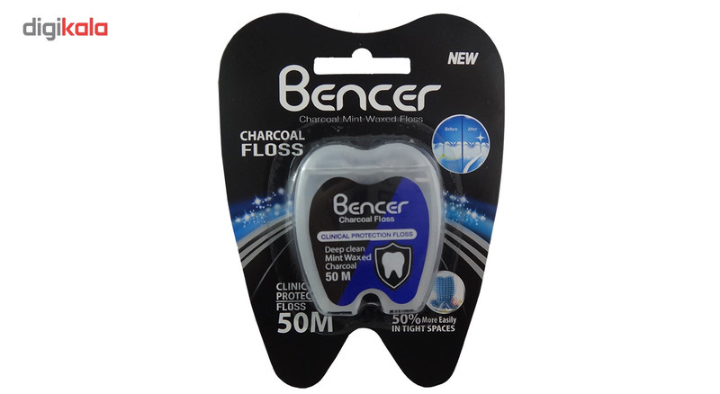 پک خمیر دندان و نخ دندان بنسر مدل ذغالی