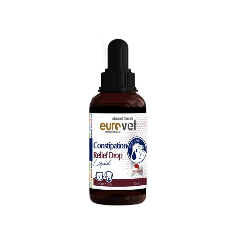 قطره خوراکی رفع یبوست سگ و گربه یورو وت مدل Constipation Relief حجم ۵۰ میلی‌لیتر
