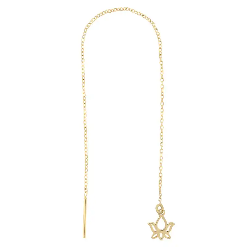 گوشواره طلا 18 عیار رزا مدل EGB24