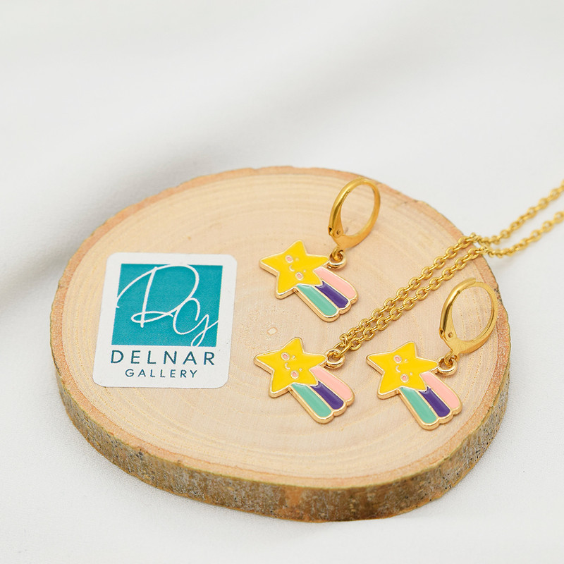 نیم ست دخترانه دلنار گالری مدل ستاره دنباله دار