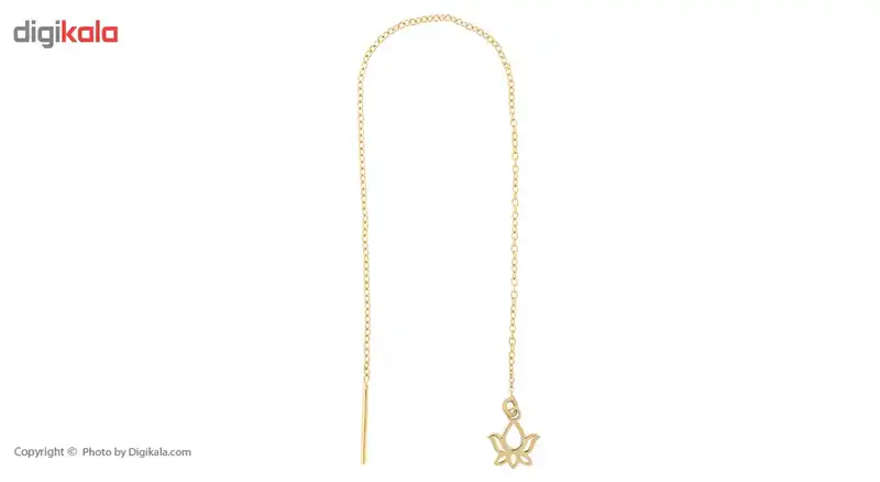 گوشواره طلا 18 عیار رزا مدل EGB24