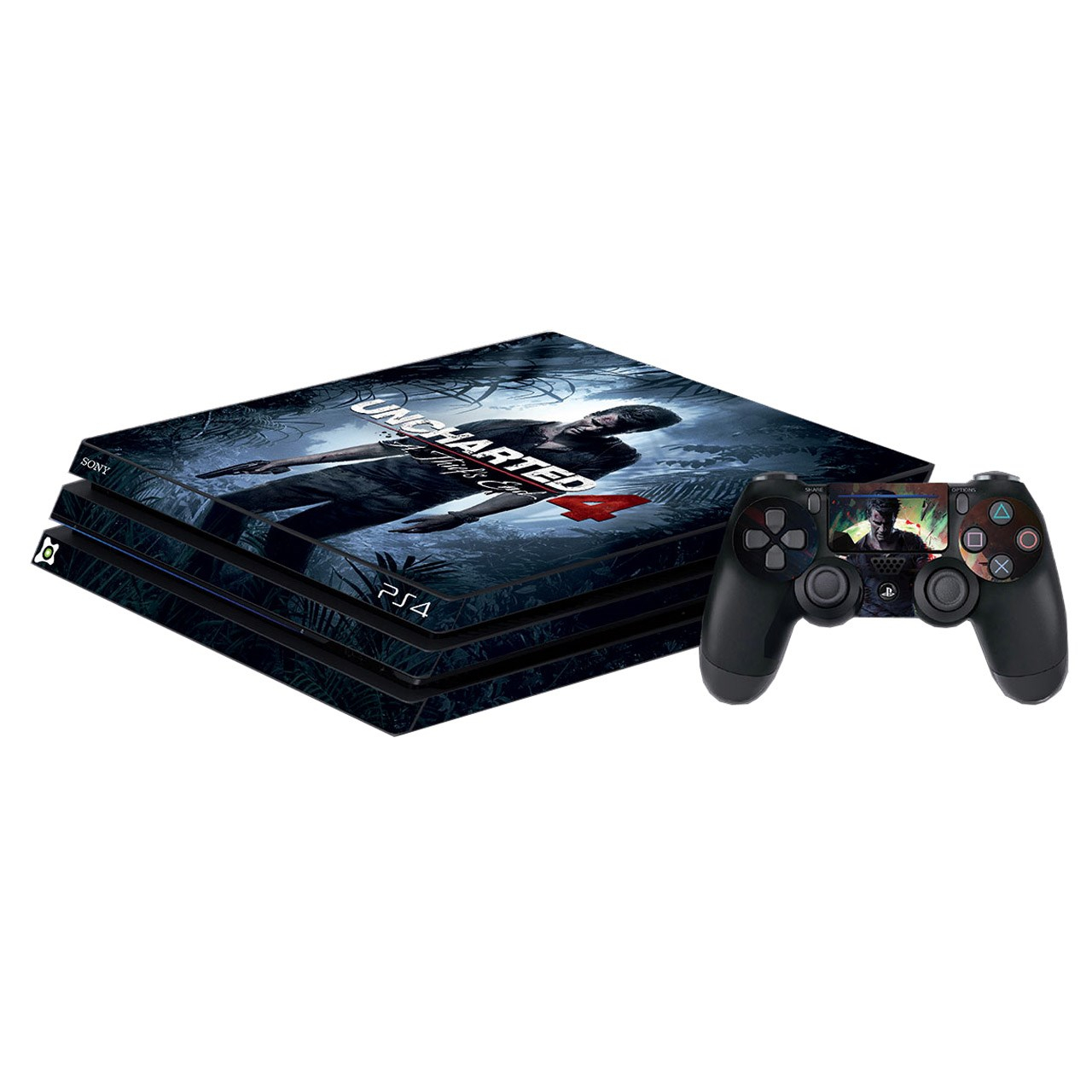 برچسب پلی استیشن 4 Pro آی گیمر طرح Uncharted 4