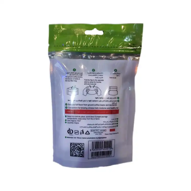 فیلتر چای چای سو کد 0101 بسته 50 عددی