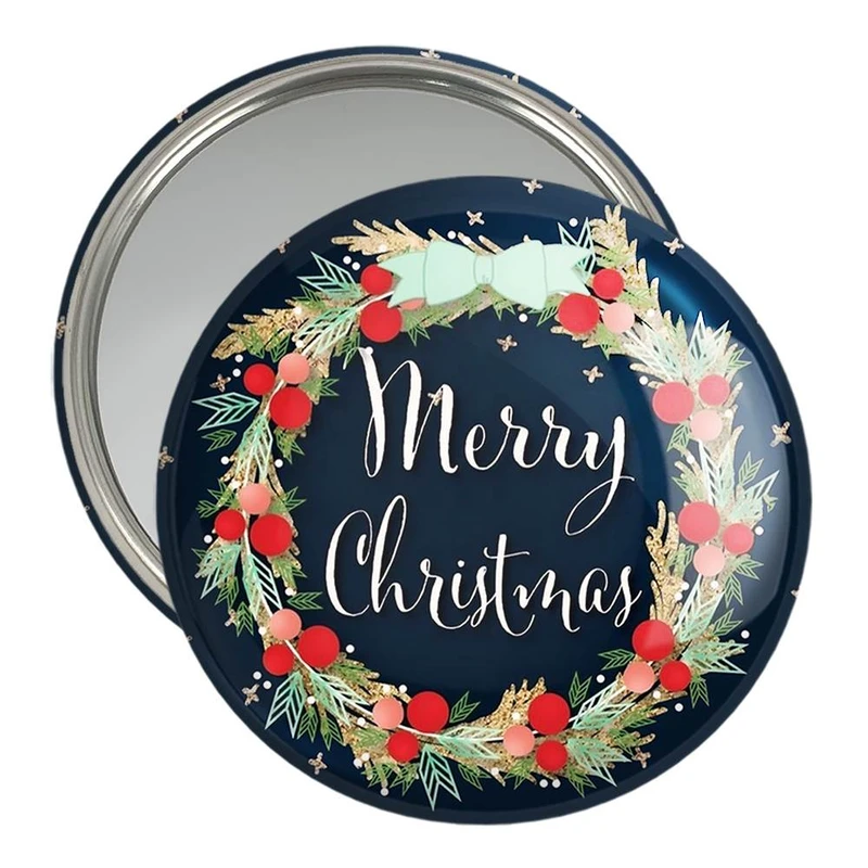 آینه جیبی خندالو مدل کریسمس Christmas  کد 22166