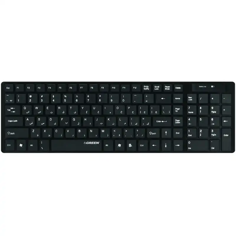 کیبورد بی سیم گرین مدل GK-101W با حروف فارسی