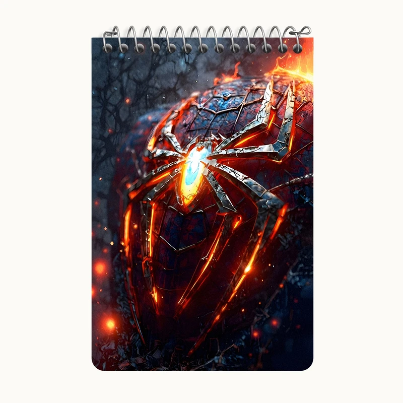 دفتر یادداشت 50 برگ خندالو طرح مرد عنکبوتی کد F9143