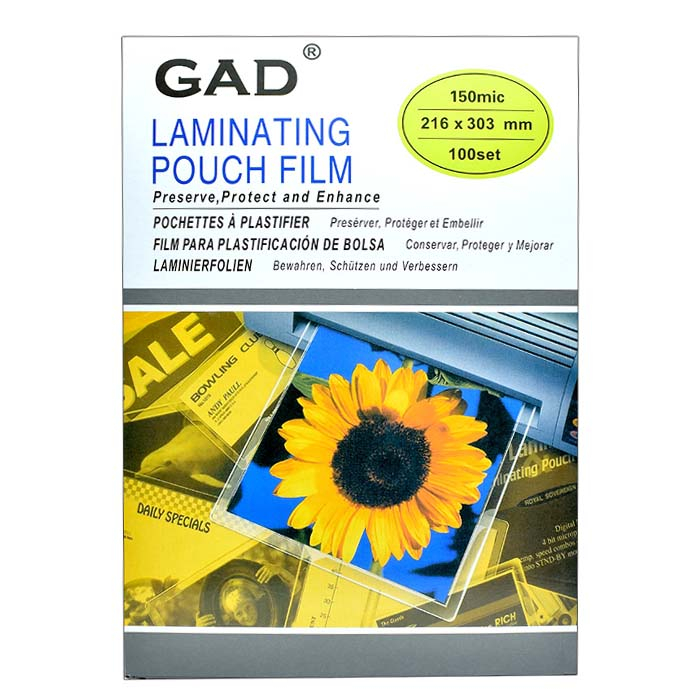 طلق پرس جی ای دی کد 150M سایز A4 بسته 100 عددی