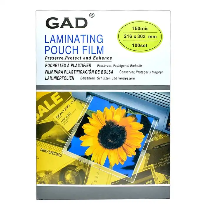 طلق پرس جی ای دی کد 150M سایز A4 بسته 100 عددی