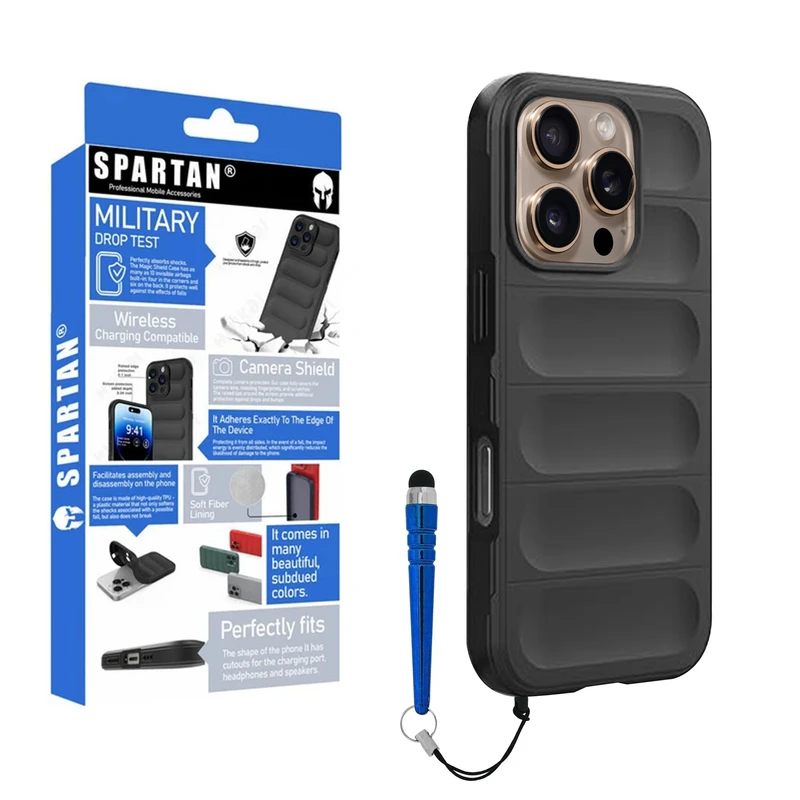 کاور اسپارتان مدل Flex Armor+ Pen مناسب برای گوشی موبایل اپل iPhone 16 Pro Max به همراه قلم