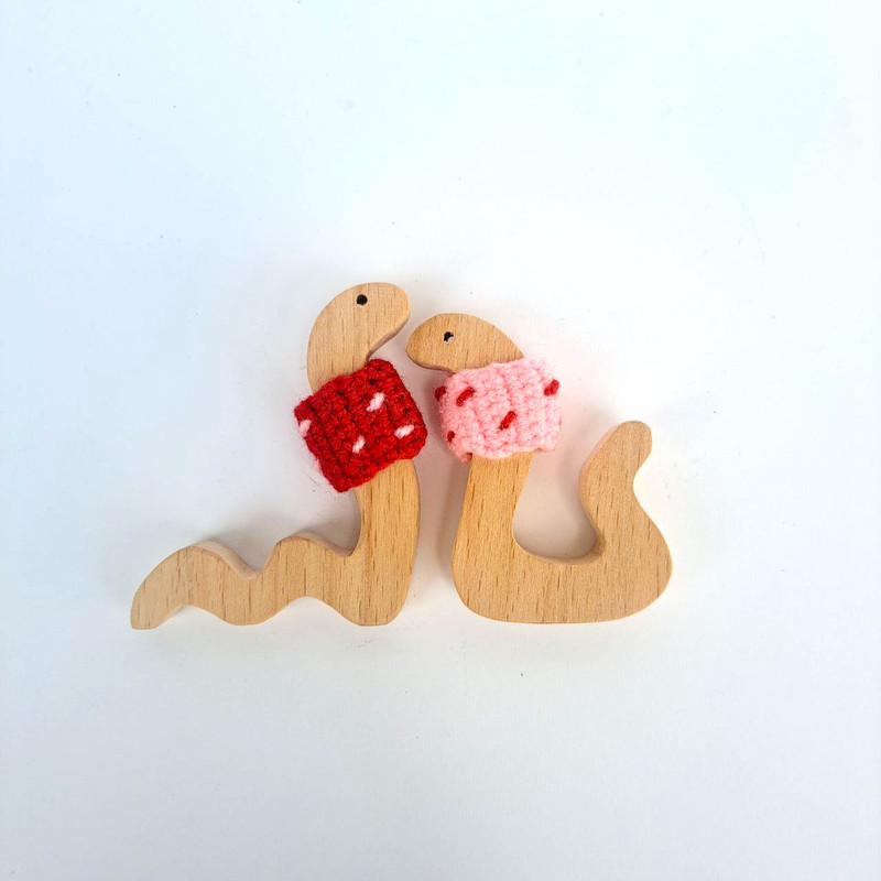 اسباب بازی چوبی مدل مار کد WT002