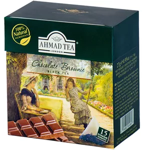 بسته چای کیسه ای هرمی چای احمد مدل Chocolate Broenie