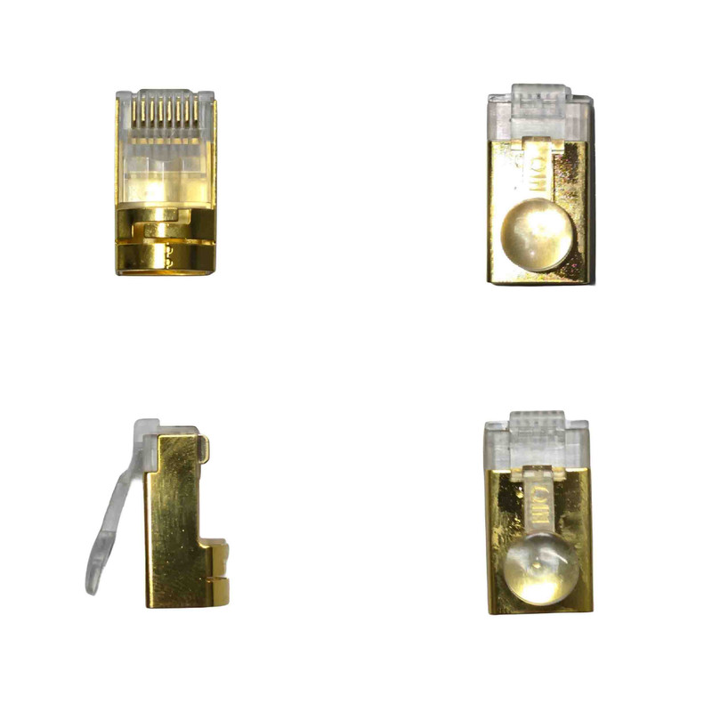 قیمت و خرید سوکت شبکه CAT6 BUG مدل RJ45 بسته 100 عددی به همراه آچار