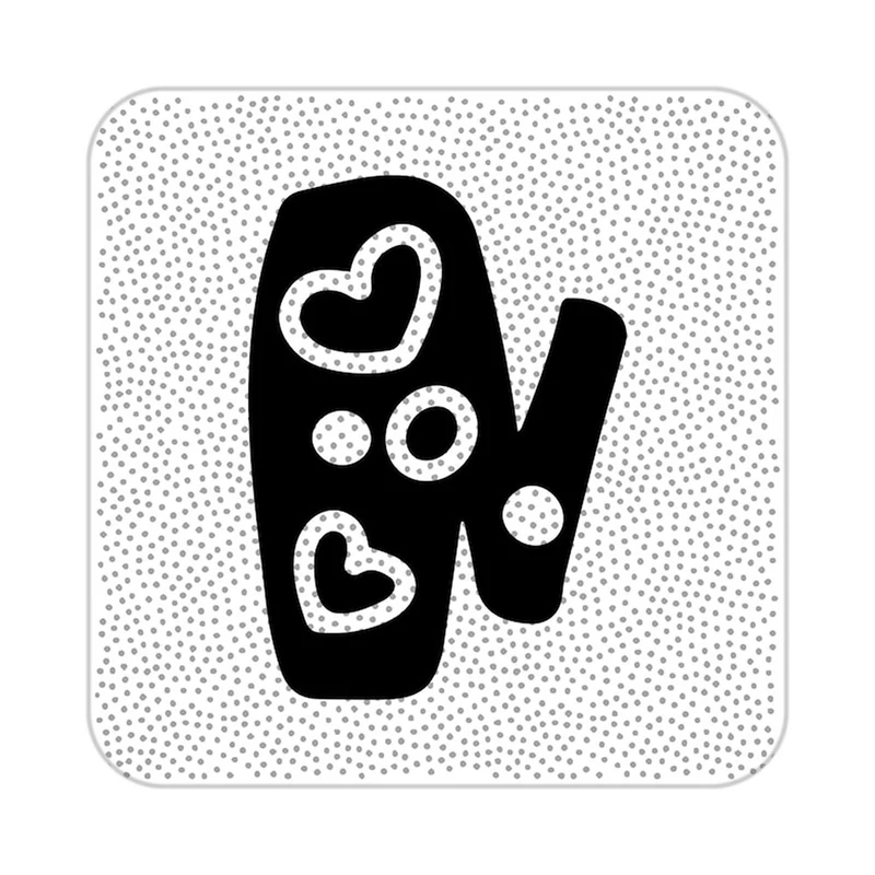 زیر لیوانی کاکتی طرح عاشقانه مدل mp40646