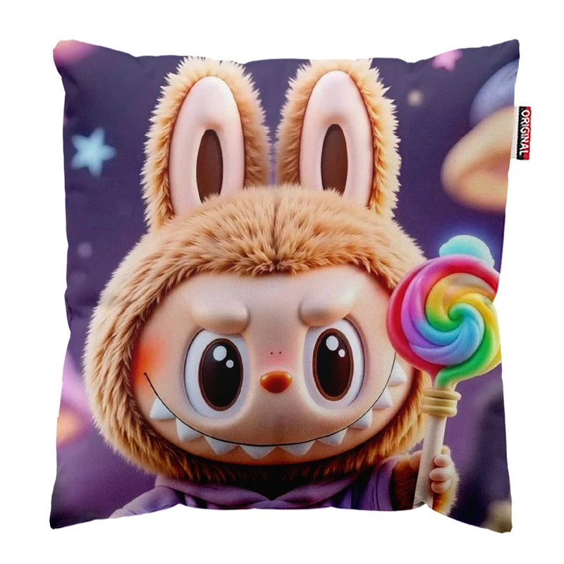 کوسن پاد آفرین طرح لبوبو کد 87 سایز 30*30 سانتی متر