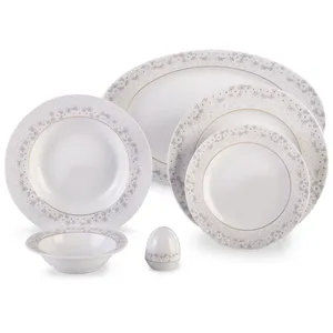 سرویس غذاخوری 28 پارچه چینی زرین ایران سری ایتالیا اف مدل Bridal درجه یک