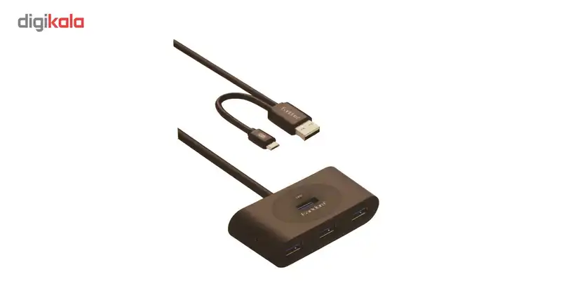 هاب USB 2.0 with OTG چهار پورت ارلدام مدل HUB03