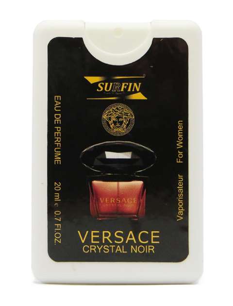 عطر جیبی زنانه سورفین مدل Versace Crystal Noir حجم 20 میلی لیتر