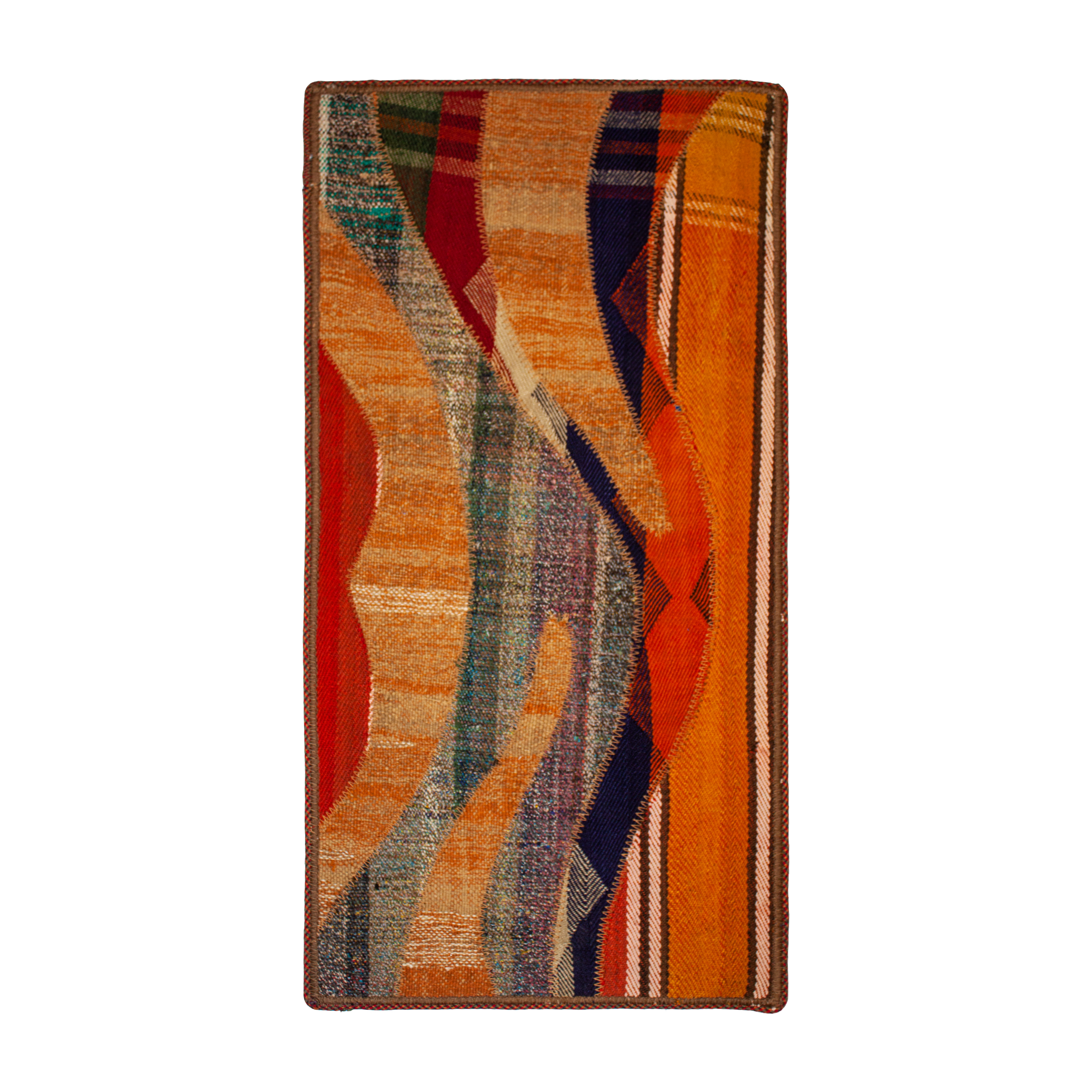 کلاژ گلیم دستبافت نیم متری کد n14109