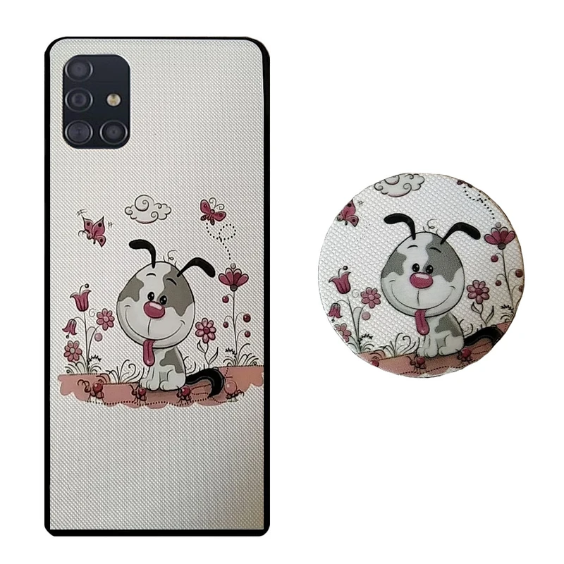  کاور مدل HB 0185 مناسب برای گوشی موبایل سامسونگ Galaxy A51 به همراه پاپ سوکت