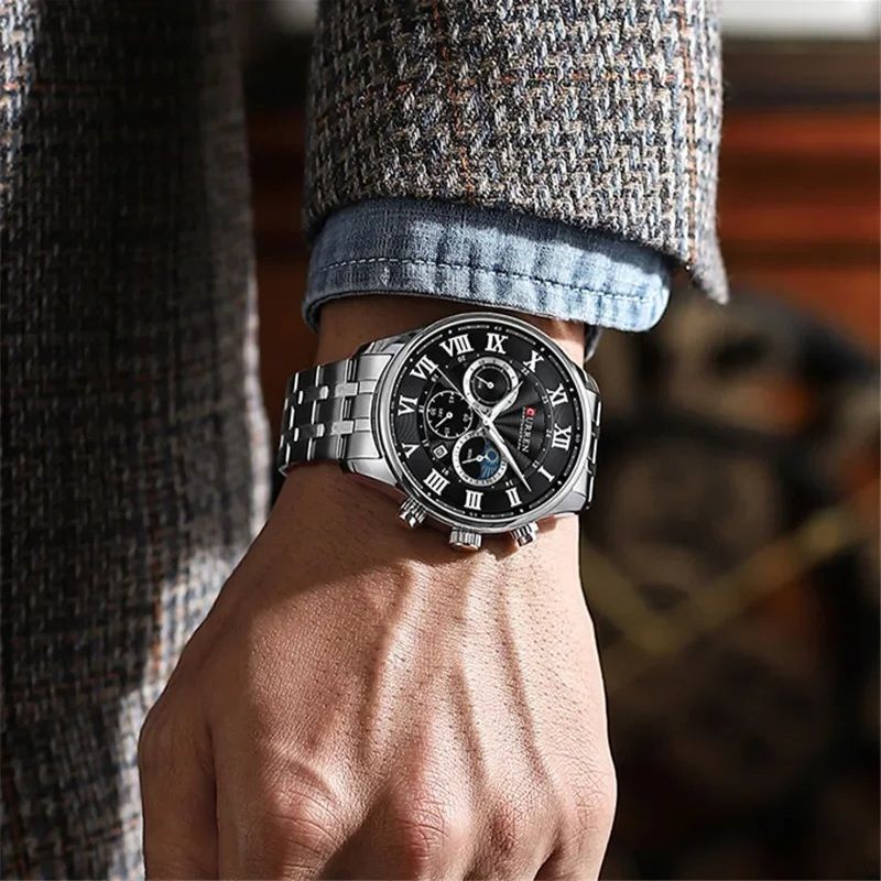 ساعت مچی عقربه‌ای مردانه کورن واتچ مدل 8427BKSR -  - 5