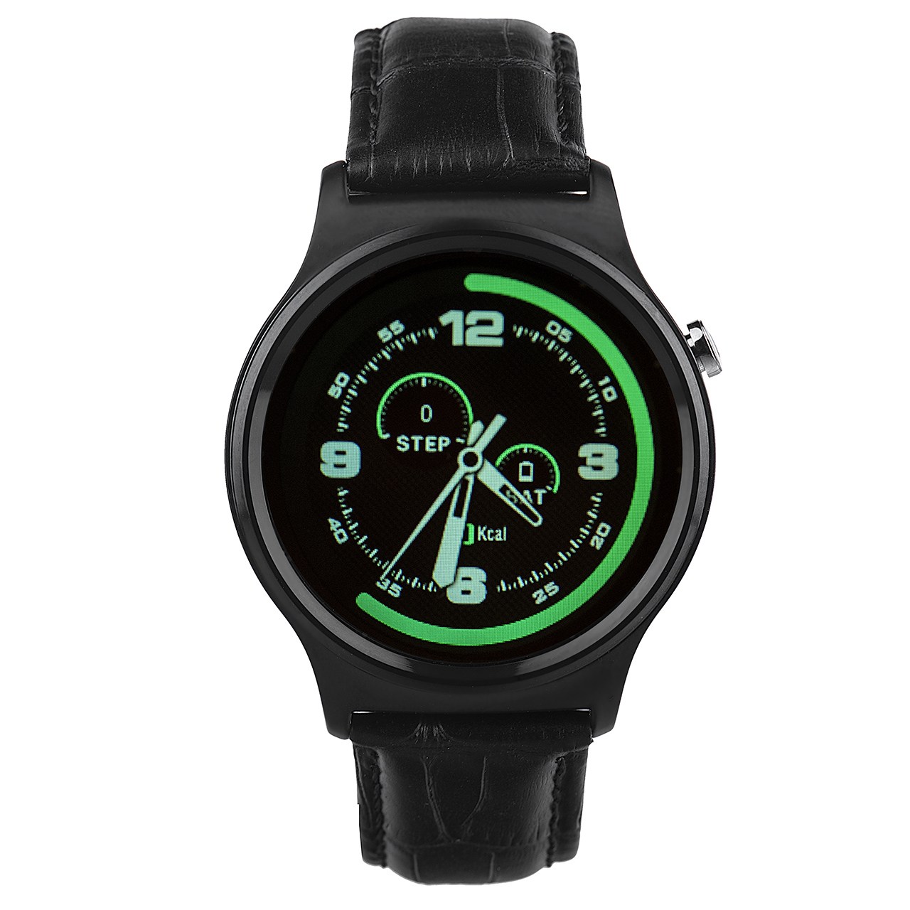 ساعت هوشمند تی تی وای جی موو مدل GW01 black with black leather strap