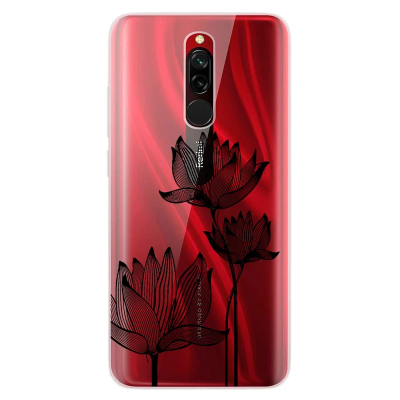 کاور مگافون طرح گل مدل C47-B مناسب برای گوشی موبایل شیائومی Redmi 8