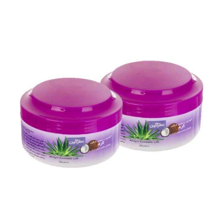 کرم مرطوب کننده عطرآگین مدل Aloe vera and Coconut حجم 200 میلی لیتر بسته 2 عددی