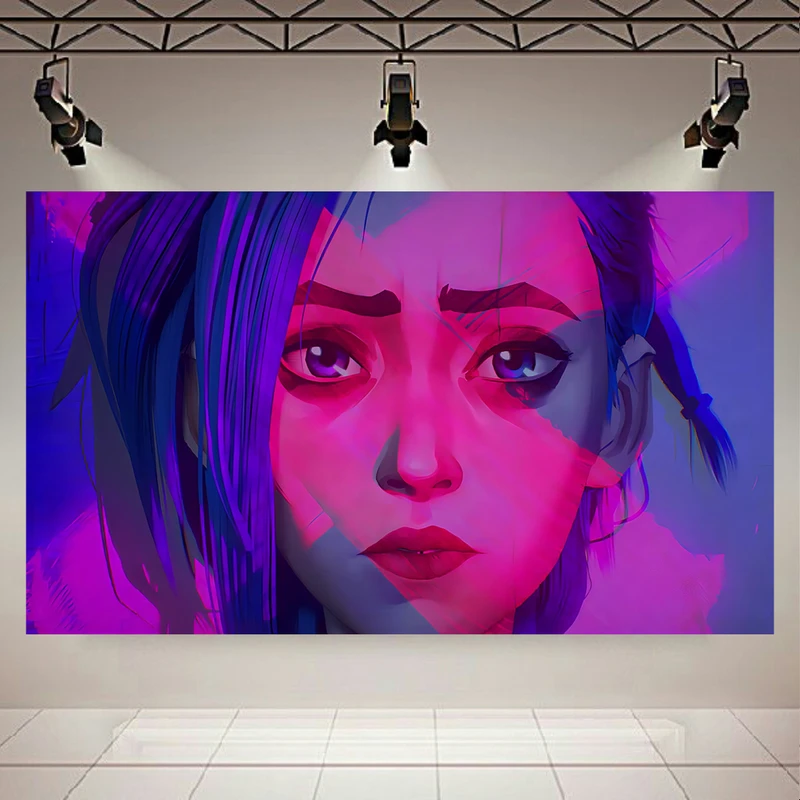 پوستر طرح گیم League of Legends مدل دختر کد AR14210