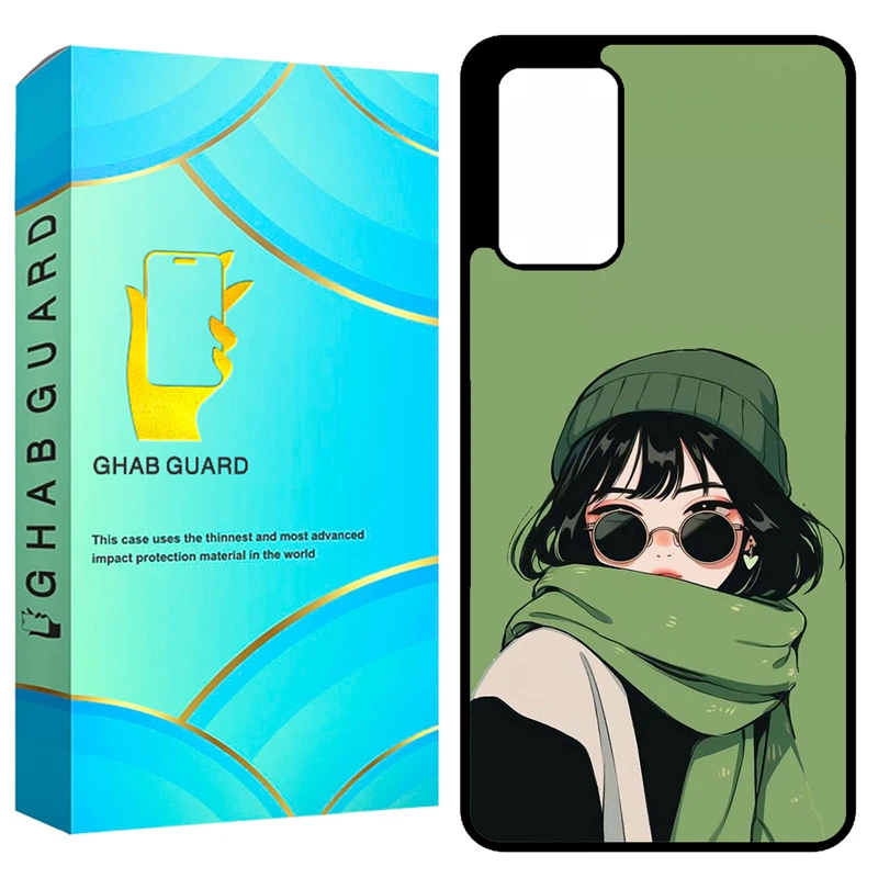 کاور قاب گارد طرح دختر مدل GCHPA72 مناسب برای گوشی موبایل سامسونگ Galaxy A72 4G