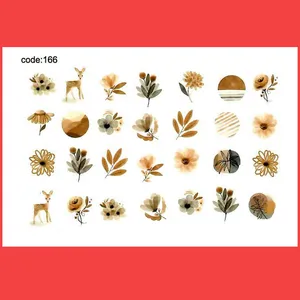 استیکر طراحی ناخن مدل مینیمال کد C166
