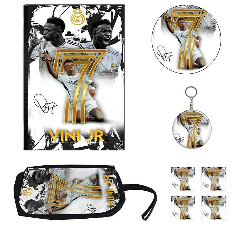 بسته لوازم تحریر مدل وینیسیوس جونیور کد Vinicius Junior مجموعه 8 عددی