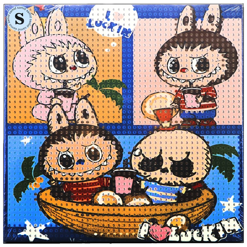 بازی آموزشی سمید مدل ساخت تابلو نقاشی الماسی طرح لبوبو 20×20