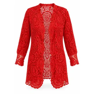 رویه زنانه مدل گیپور گل‌دار 