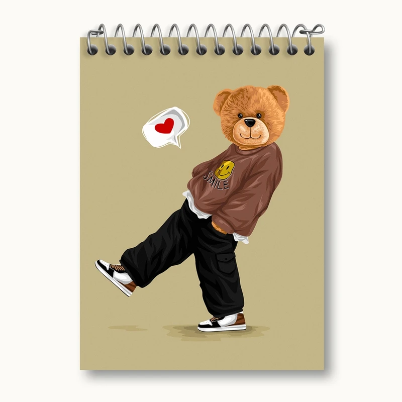 دفتر یادداشت 50 برگ خندالو مدل تدی Teddy کد 26175