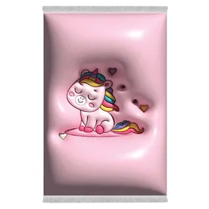 فرش پارچه‌ای دفه مدل فرشینه طرح فانتزی کد 8015