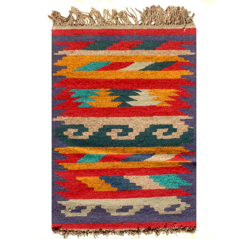 گلیم دستبافت یک متری مدل قشقایی کد GH00030