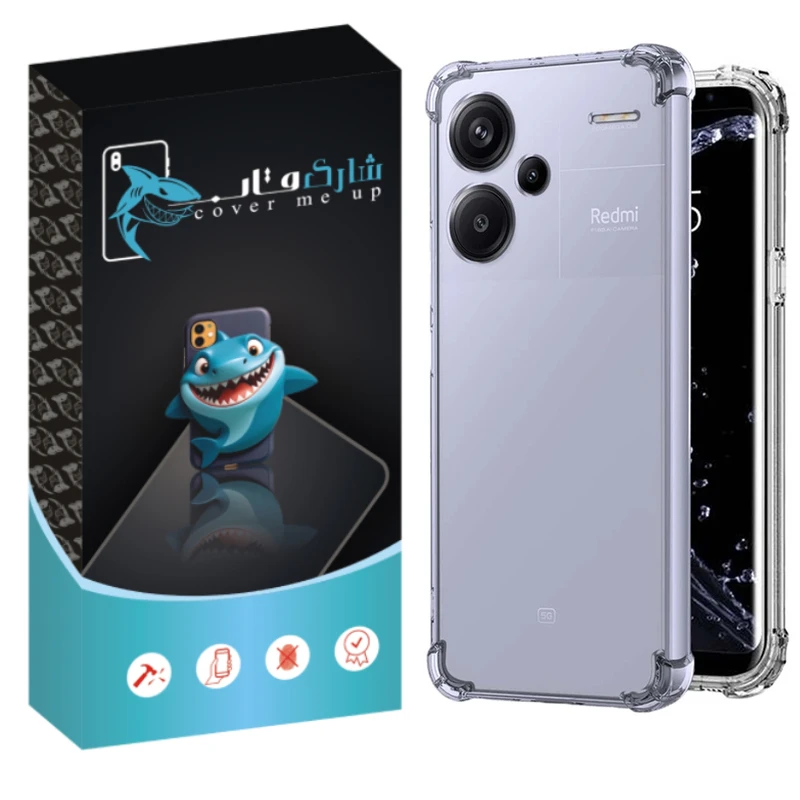 کاور شارک قاب مدل Cirystal مناسب برای گوشی موبایل شیائومی Redmi Note 13 Pro Plus