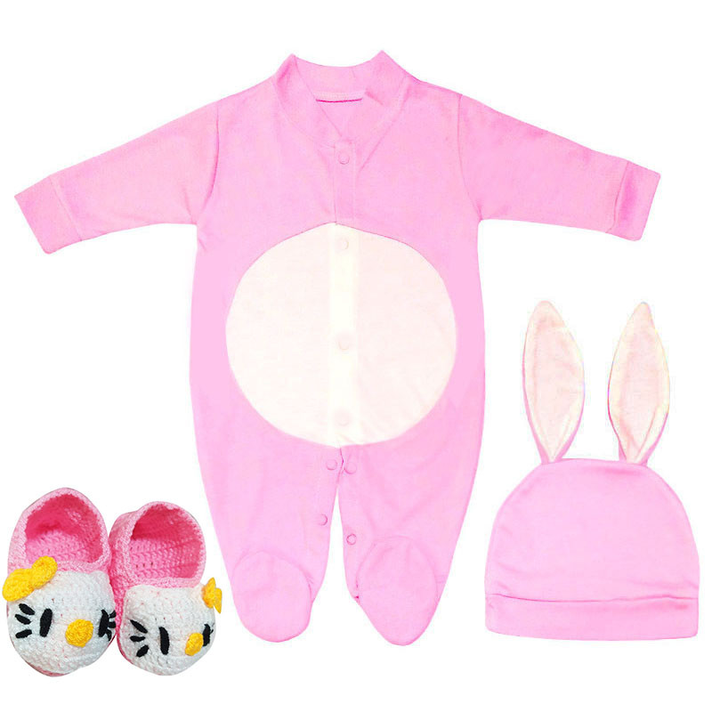 ست 3 تکه لباس نوزادی مدل خرگوشی کد F3