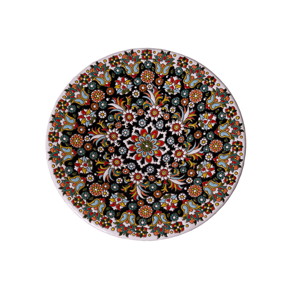 بشقاب میناکاری مدل برجسته