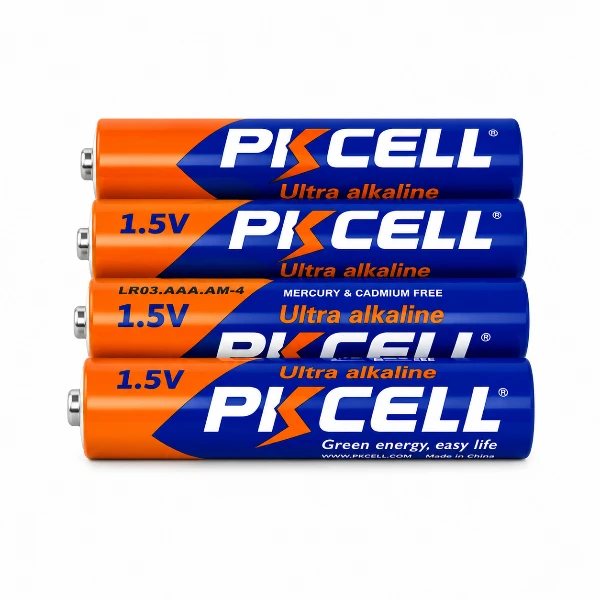 باتری نیم قلمی پی‌کی سل مدل ultra alkaline بسته ۴ عددی