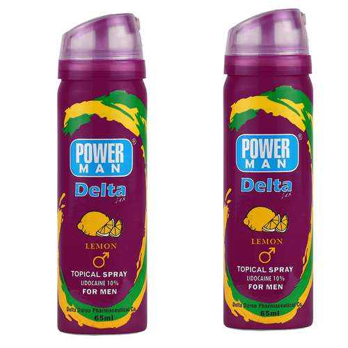 اسپری تاخیری دلتا دارو مدل لیمو حجم 65 میلی لیتر مجموعه 2 عددی