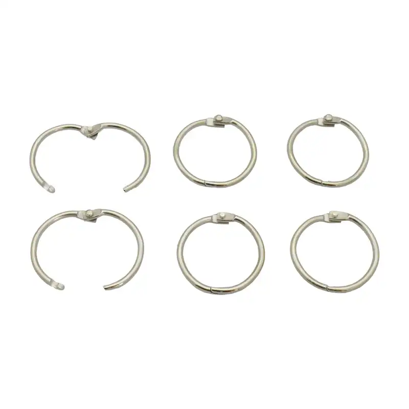 حلقه کلاسور مدل باز شو کد D30 بسته 6 عددی