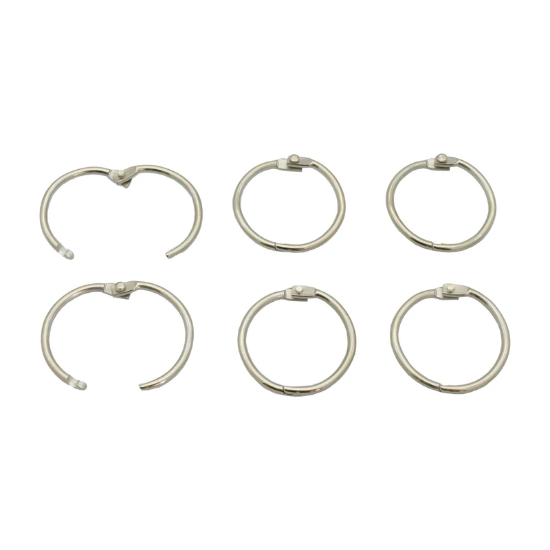 عکس شماره 3 : حلقه کلاسور مدل باز شو کد d30 بسته 6 عددی