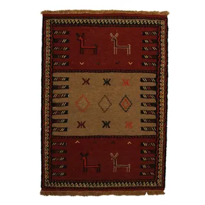 گلیم دستبافت سرزمین فرش کد TKG141